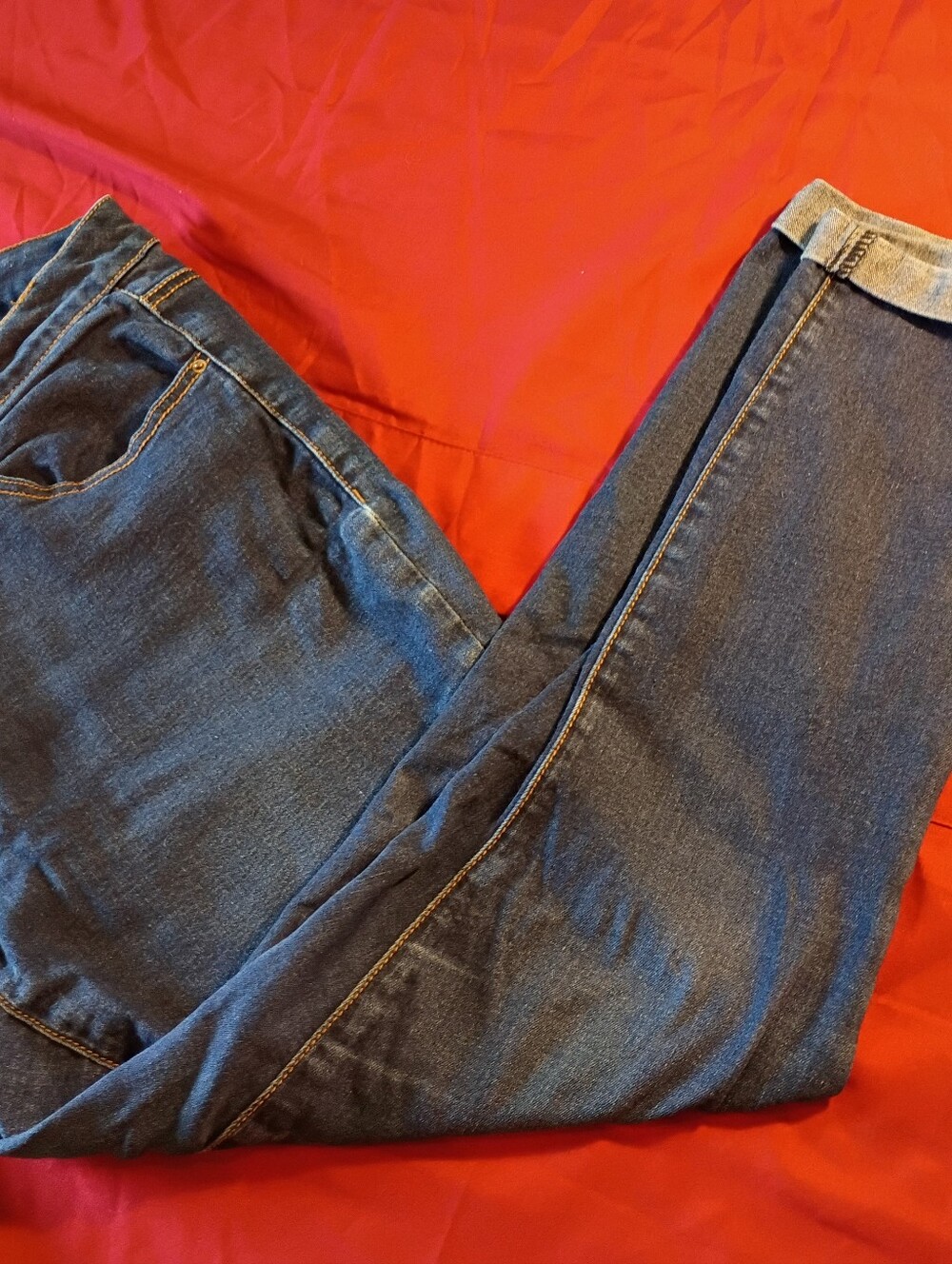 Relaxed Boyfriend Jeans in Dark Blue - Comfortable Everyday Denim